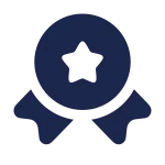 Medal Ribbons Star SVG Icon